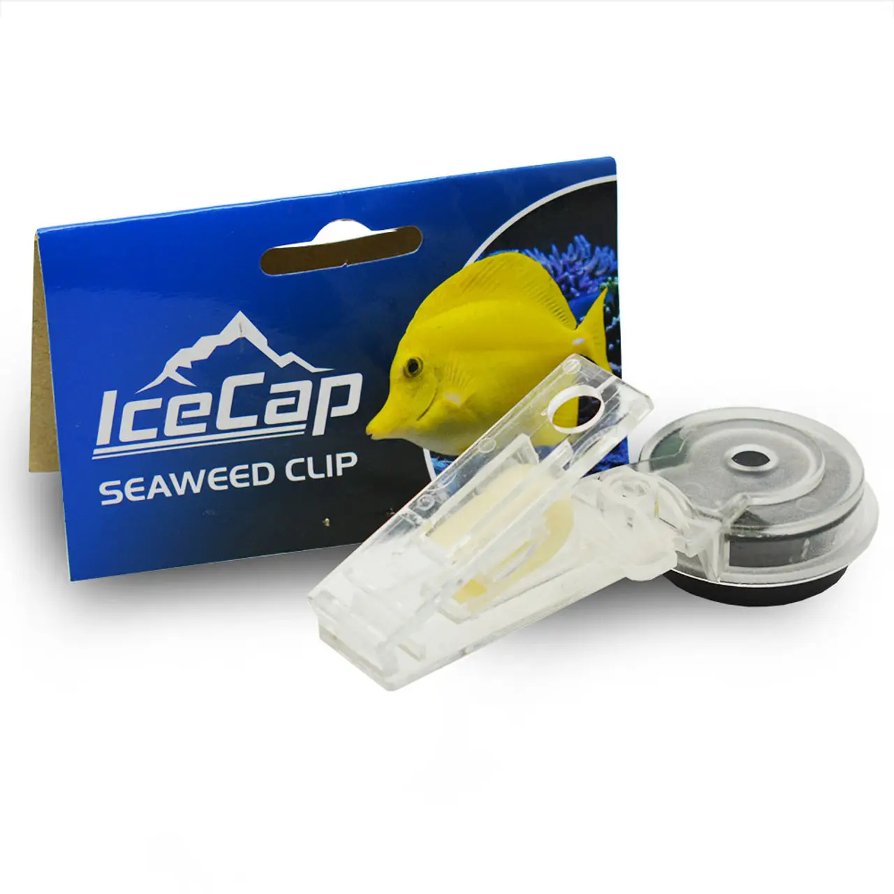 Magnetic Seaweed Clip by IceCap shown outside of its packaging