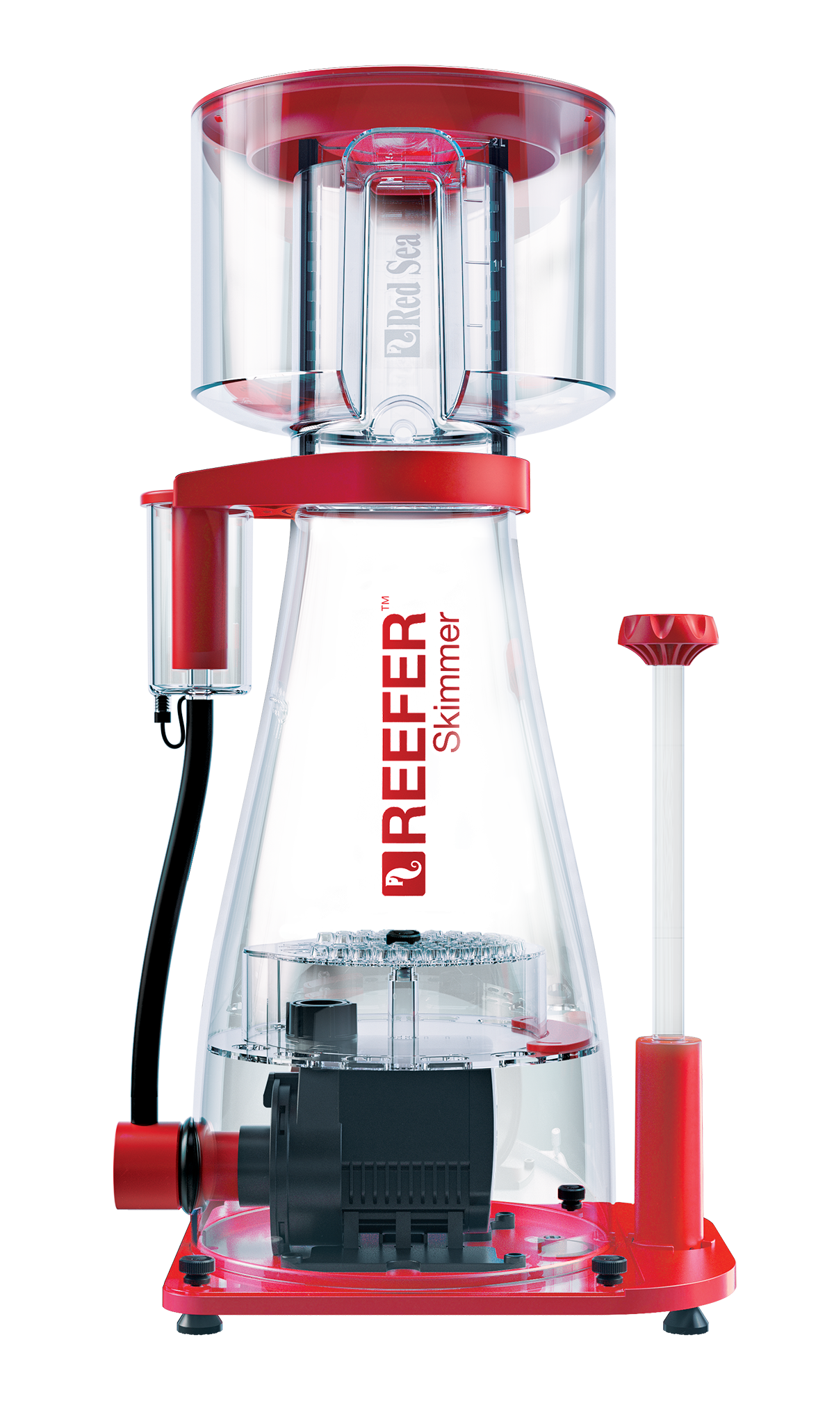 Red Sea Reefer 900 Internal Protein Skimmer for tanks up to 740 gallons. Features manual neck cleaner, FoamView window, and high flow air silencer.