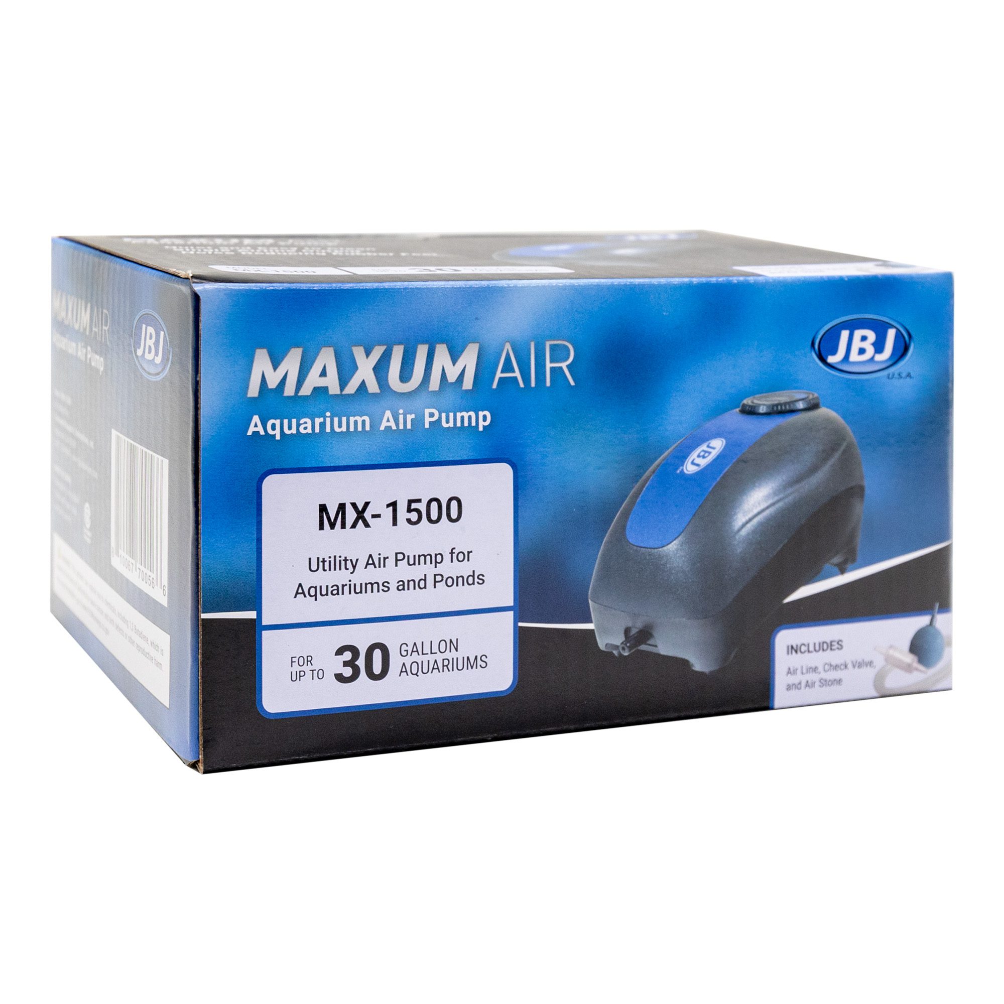 Maxum Aquarium Airpump Kit - 1.5 L/Min - 30G