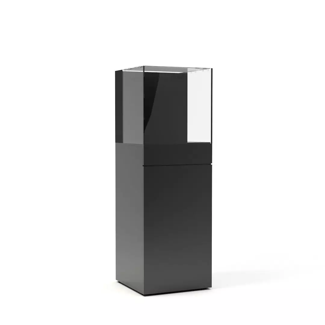 Aquarium Cabinet Stand 25G - Black High Gloss 36" Tall