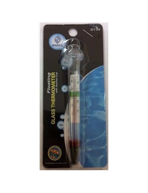 Aquarium Glass Thermometer + Suction Cup