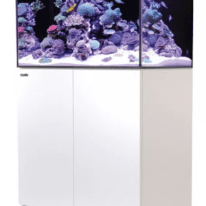 Red Sea Reefer 250 G2+ Complete System in White with rimless glass, ReefATO+ system, and advanced sump for reef enthusiasts.