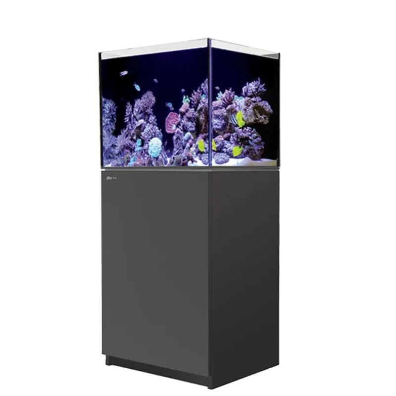 Red Sea Reefer G2+ 170 Complete System in Black, a 33-gallon rimless reef aquarium with ultra-clear glass, silent filtration, and a professional sump.