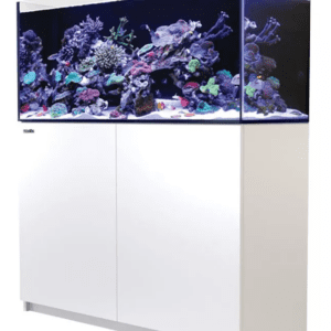 Red Sea Reefer 350 G2+ System in White, 72-gallon aquarium with advanced ReefATO+ system and reinforced cabinet.