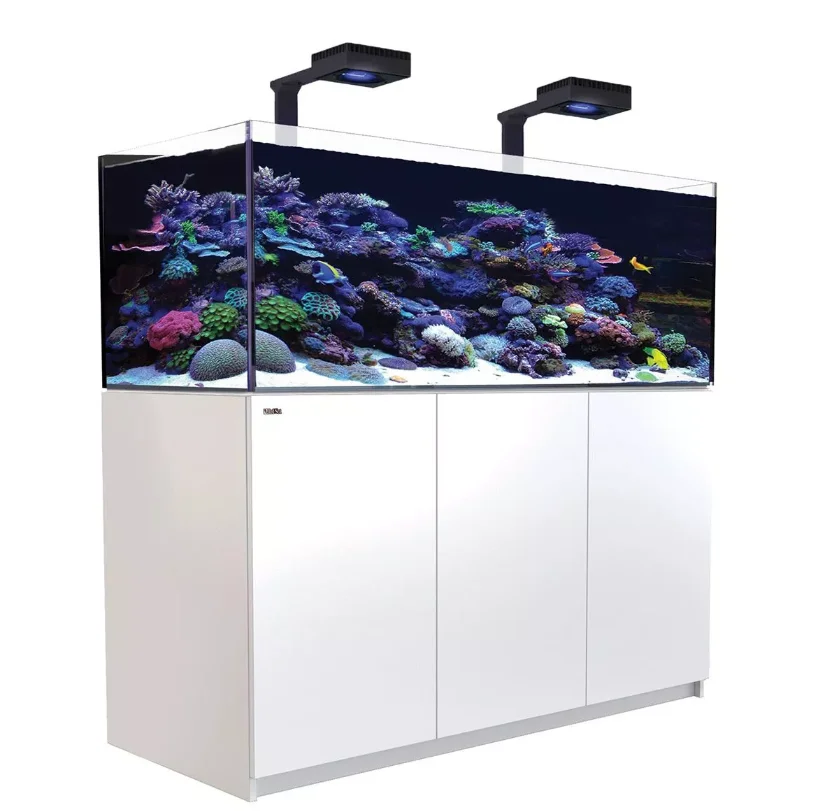 Red Sea Reefer XL 525 G2+ Deluxe System - White, showcasing advanced LED lighting and sleek design.