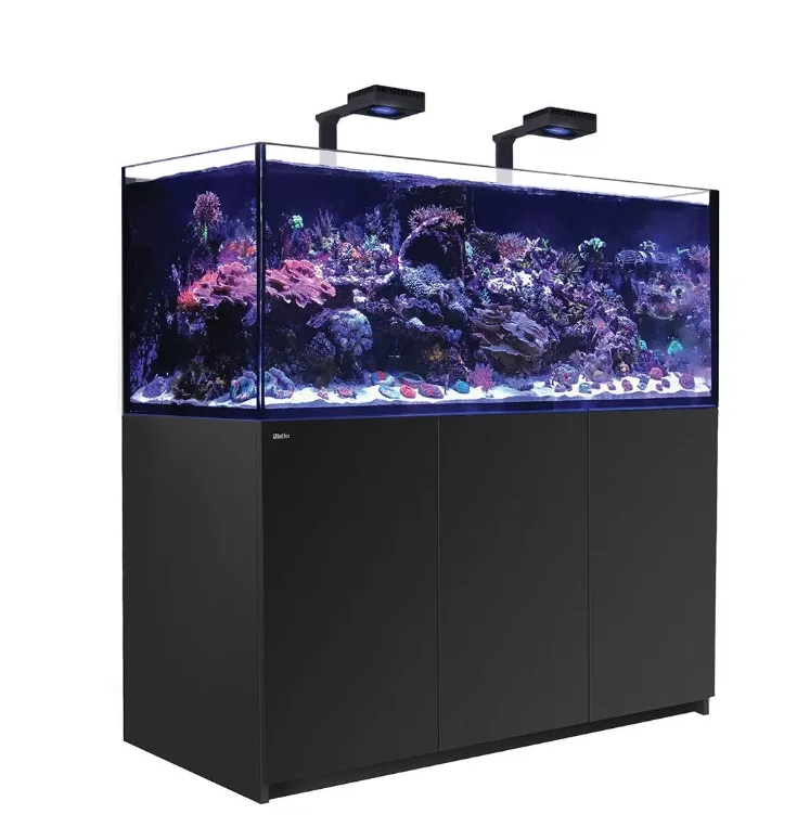 Red Sea Reefer XXL 625 G2+ Deluxe System in Black with RL 90 lights and mount arms.