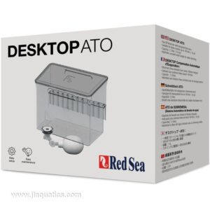 Gravity Fed Desktop ATO by Red Sea maintaining stable water levels in a nano aquarium without pumps or electricity.