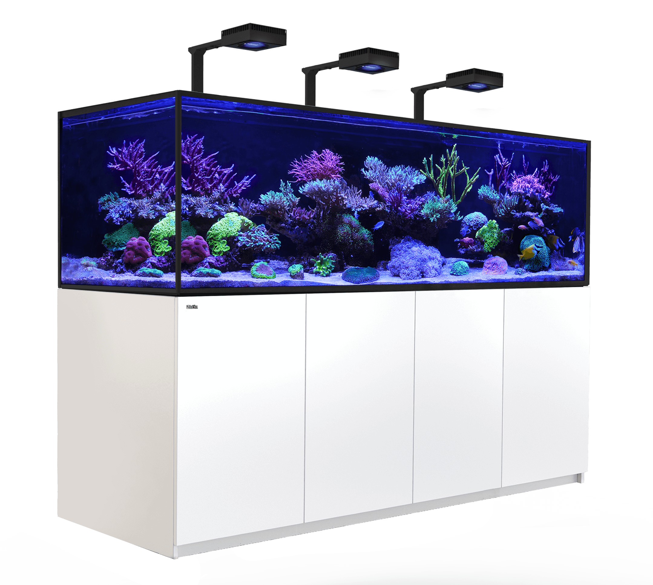 A deluxe REEFER G2+ aquarium system with ReefLED lighting and advanced water management features.