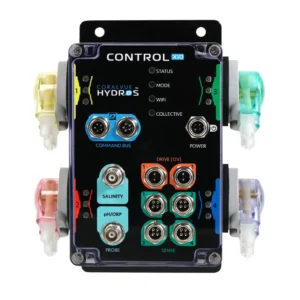HYDROS Control X10 offers easy monitoring and automation for auqariums, makine tank care stress-free and efficient.