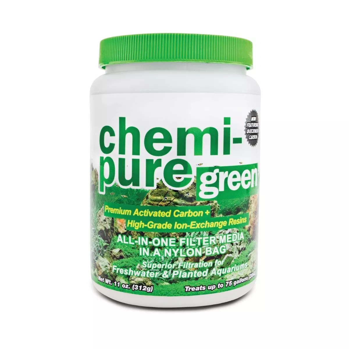 Chemi-pure Green bottle for aquarium plant health.