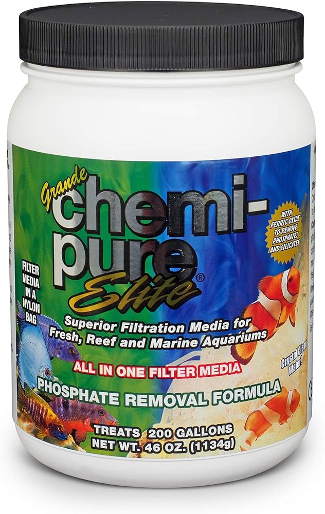 Chemi-Pure Elite: Advanced filter media for pristine aquariums. Removes phosphates, silicates, and dissolved organics for crystal-clear water.