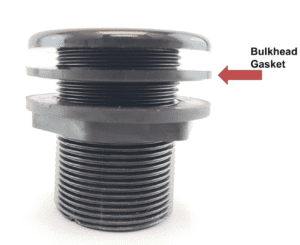 Bulkhead Replacement Gasket 3/4" by Lifegard, heavy-duty PVC gasket for 3/4" bulkhead fittings in aquarium setups.