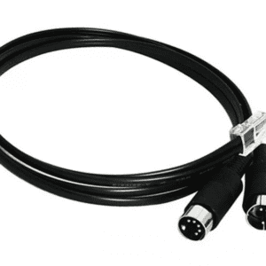 2 Channel Apex to Tunze Stream Cable with RJ45 and DIN5 connectors for seamless Apex Controller and Tunze Stream pump integration.