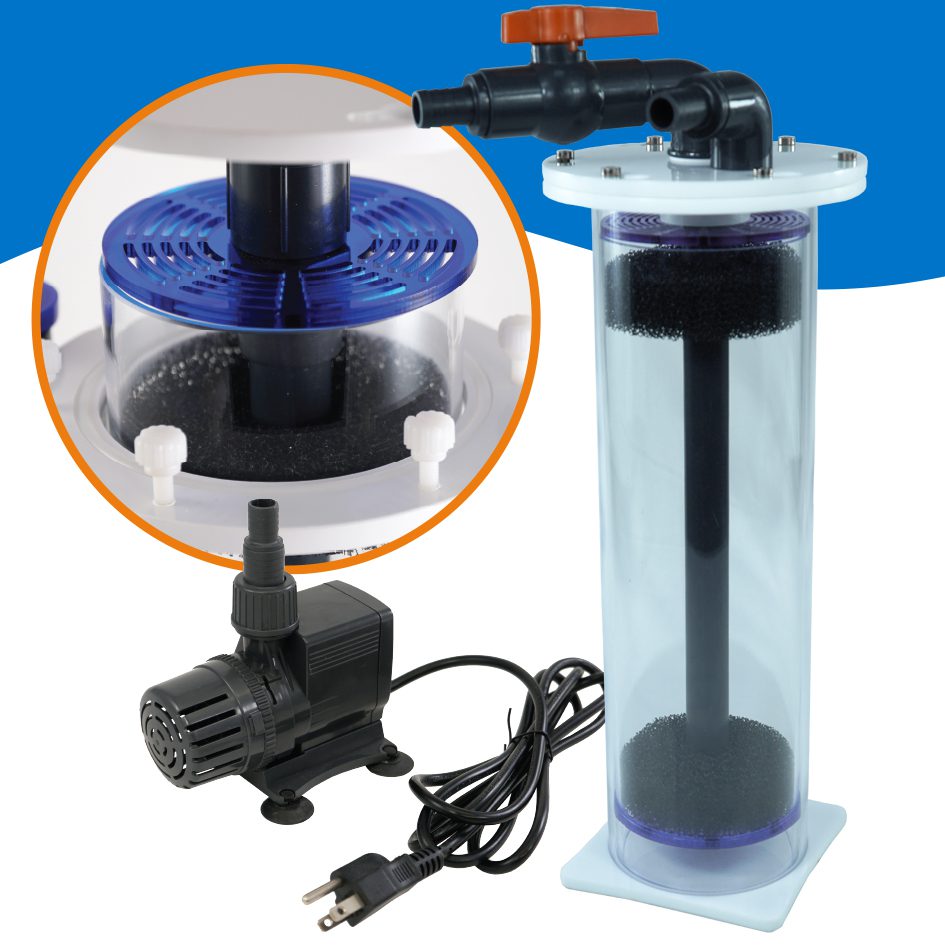 IceCap Media Reactor EXT Medium with removable canister and EVO-2000 pump for aquariums up to 250 gallons.