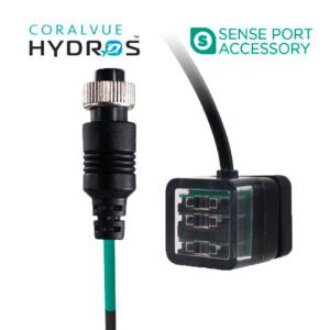 Water Level Sensor (triple optical) by HYDROS with magnetic mount, GX12 connector, and compact design for aquarium water level monitoring.