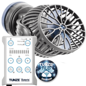 Tunze Turbelle Nanostream 6075 aquarium pump providing adjustable flow for reef and freshwater tanks.