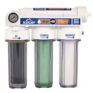 IceCap 4-Stage RODI System 75 GPD for freshwater, reef, and saltwater aquarium water filtration