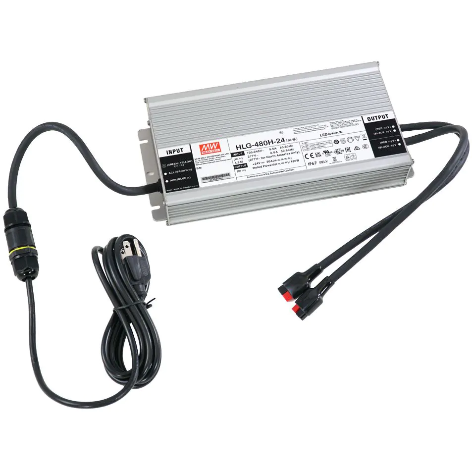 Hydros Kraken Mean Well Power Supply 480W 20A replacement unit for aquarium controller.