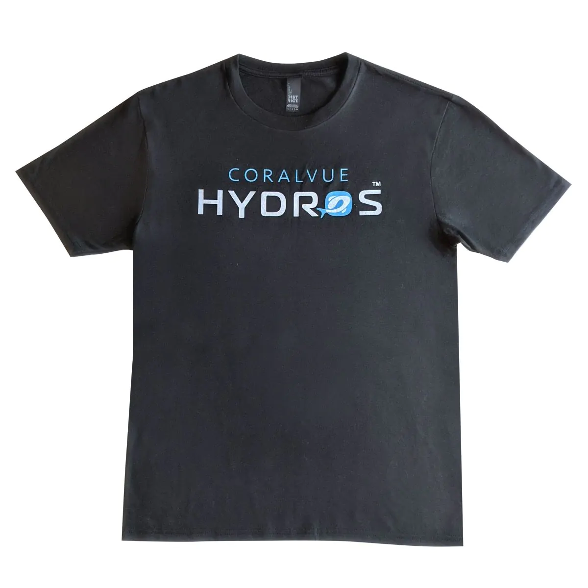 HYDROS T-Shirt in black lightweight and with front print logo
