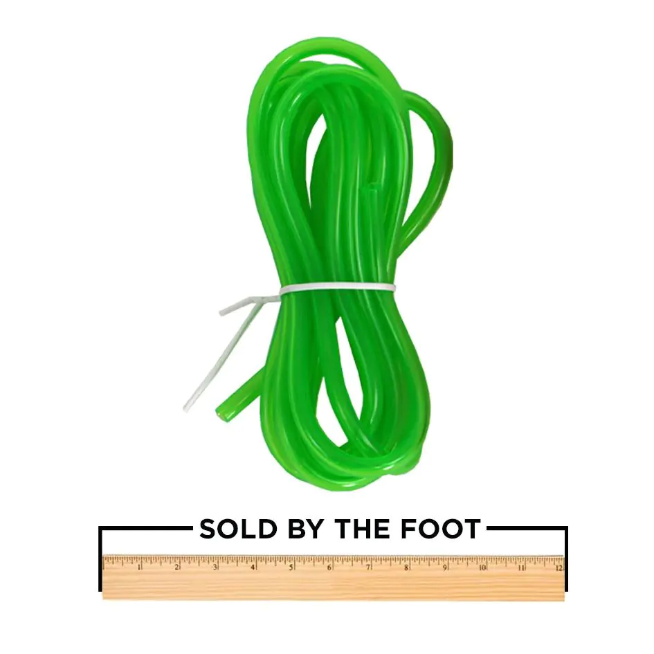 Hydros Control X10 Tubing Green for HYDROS doser heads, flexible color-coded silicone tubing sold by the foot