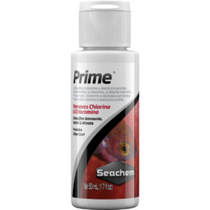 Seachem Prime Conditioner 50mL water conditioner for aquariums and fish tanks shown