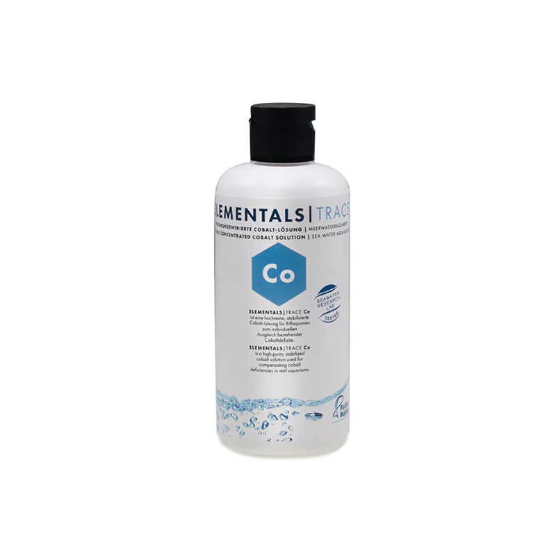 Fauna Marin Elementals Cobalt Aquarium Supplement 250 mL trace element additive for coral growth and balanced reef chemistry