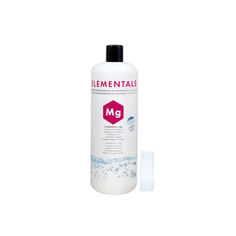Fauna Marin Elementals Magnesium reef supplement bottle enhancing coral growth and stabilizing calcium balance in saltwater aquarium system