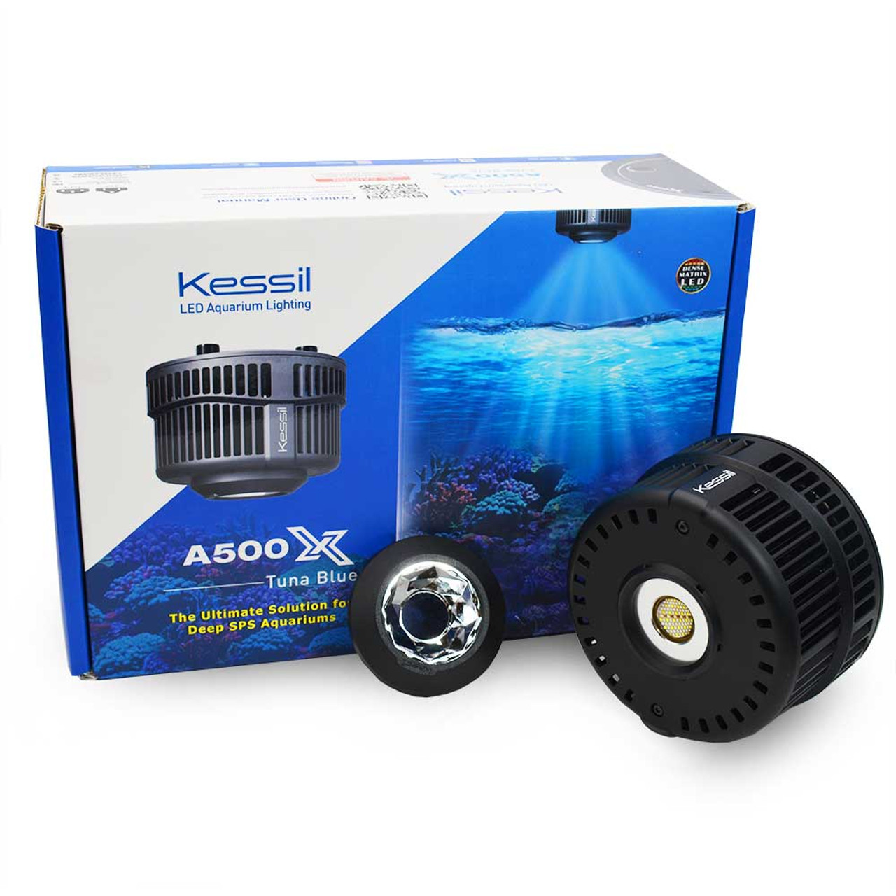 Kessil A500X Tuna Blue LED aquarium light for SPS reef tanks