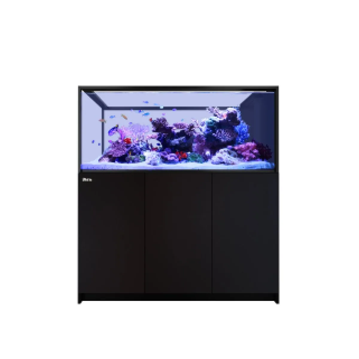 Red Sea REEFER Peninsula S-700 G2+ Black aquarium with rimless glass, ReefATO+ system, and reinforced marine-spec cabinet