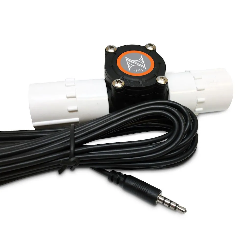1/2 inch Flow Sensor by Neptune Systems with unions for Apex FMM aquarium flow monitoring 30-250 GPH