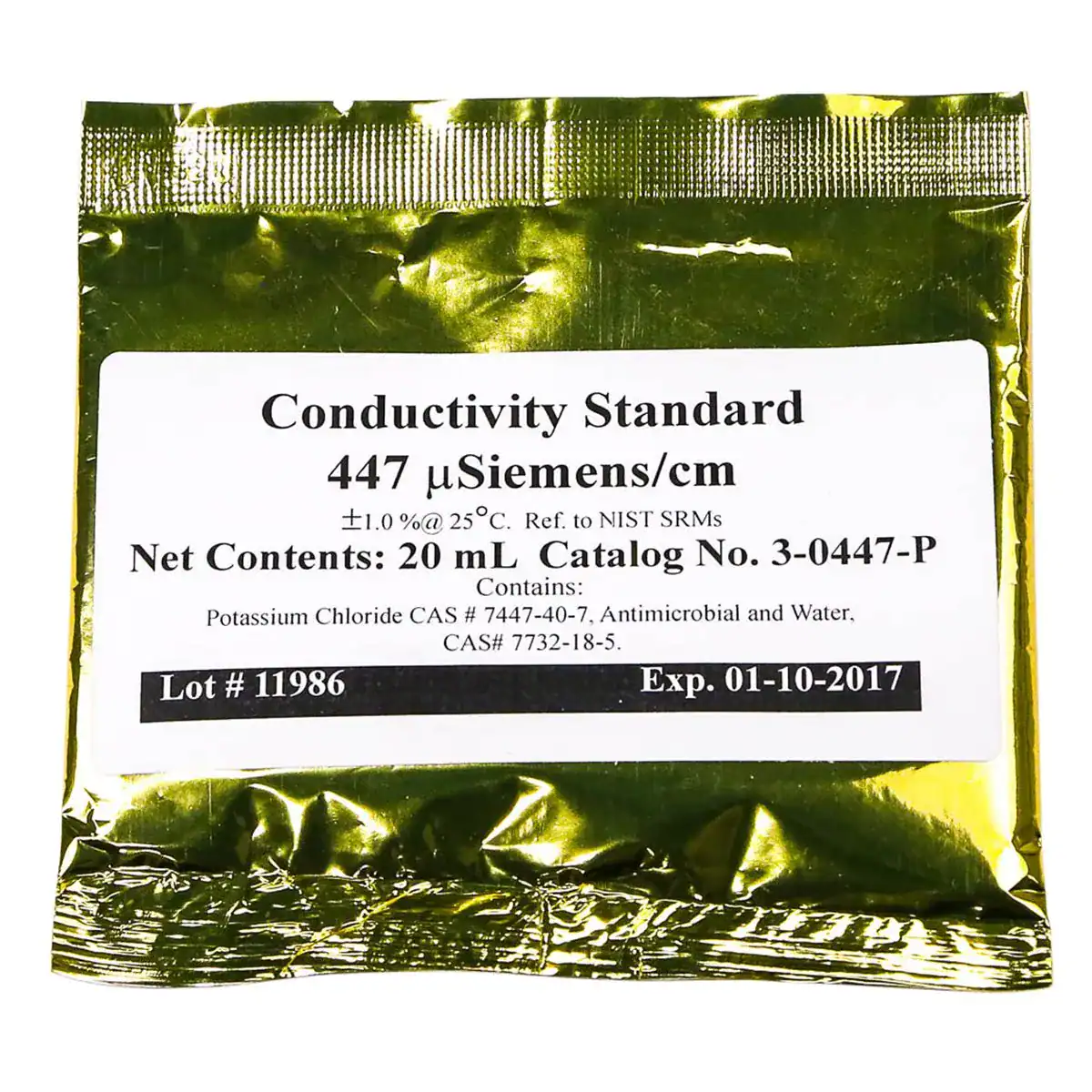 Neptune Systems 447 Microsiemens calibration fluid for freshwater conductivity probes