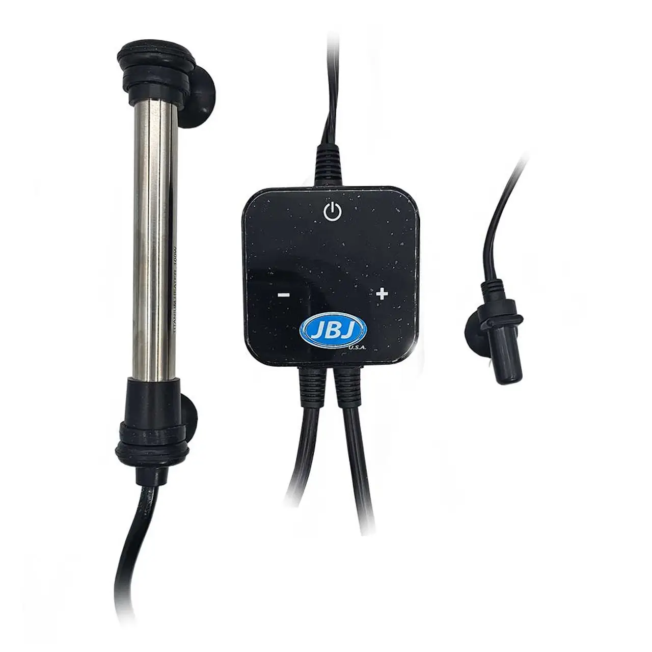 JBJ TrueTemp 100W submersible titanium aquarium heater with touch control display