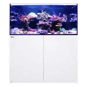 Reefer 350 G3 in White Aquarium with added on Reefer DC Skimmer 300