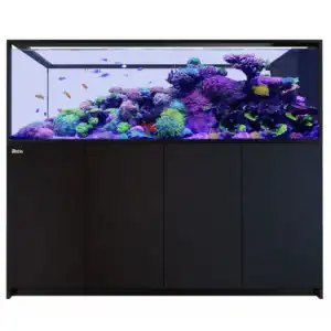 REEFER Peninsula S 950 G3 Black 200 gallon peninsula reef aquarium on white background