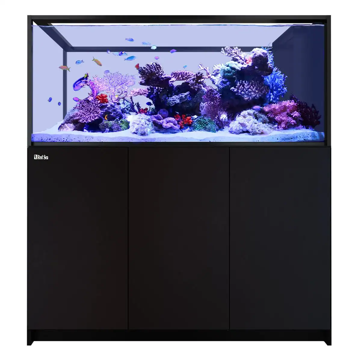 Red Sea REEFER Peninsula S 700 G3 Black 150 gallon peninsula reef aquarium system with dual viewing sides