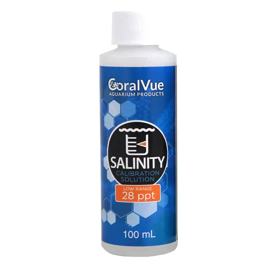 CoralVue 28ppt salinity calibration fluid 3.38 oz bottle for refractometer and hydrometer calibration