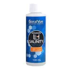 CoralVue Salinity Calibration Fluid 35 PPT seawater reference bottle