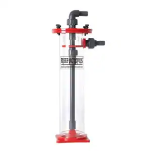 Reef Octopus Biopellet Reactor with fluidizing cone bottom for solid carbon dosing and nitrate phosphate reduction in saltwater reef aquarium